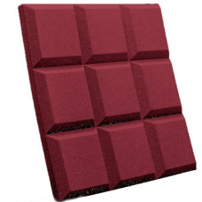 Поролон акустический панель квадрат бордовый лист 2000*1000*50