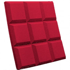 Поролон акустический панель квадрат красный лист 2000*1000*50