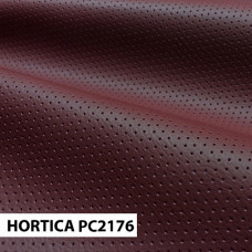 ОТРЕЗ Экокожа hortica pc2176 бордовая перфорация-1,45 пог.м