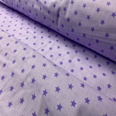 Ткань звезды фиолетовые 100% хлопок Польша
