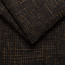 Рогожка обивочная ткань для мебели Magma 17 brown-black, коричнево-черный