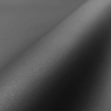 Искусственная пвх кожа nappa black, черная, 0,7 мм