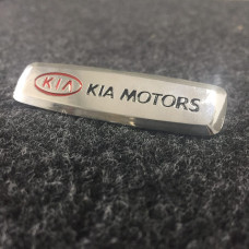 Шильдик для автоковриков kia motors глянцевый цветной
