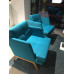 Рогожка обивочная ткань для мебели Luna 16 turkis, светло-голубой