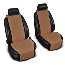 Накидки на сиденья авто коричневые (комплект, 2 передних)